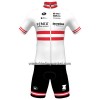 Set Fietsshirt + Korte Koersbroek 2023 Fenix-Deceuninck Oostenrijks Kampioenschap Rood Wit